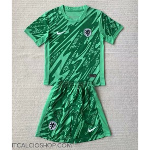 Olanda Portiere Prima Maglia Bambino Europei 2024 Manica Corta (+ Pantaloni corti)